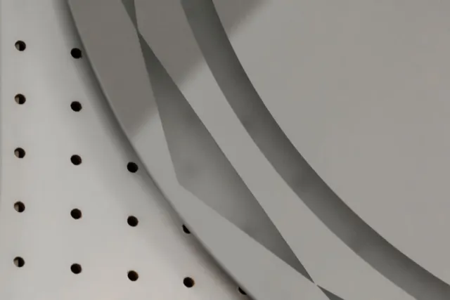 VL Home frameloze spiegel met patroon rond touch sensor zilver