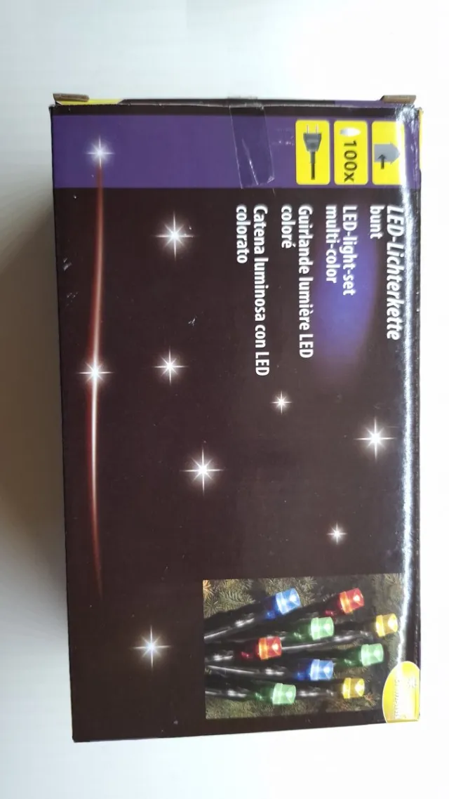 deco heitmann brauns heitmann led verlichtings snoer 100 lichtjes kleur met 220 V aansluiting