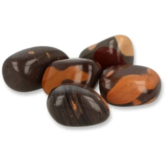 Ruben Robijn Jaspis Gila 500 gr. trommelstenen (mt3) Bruin