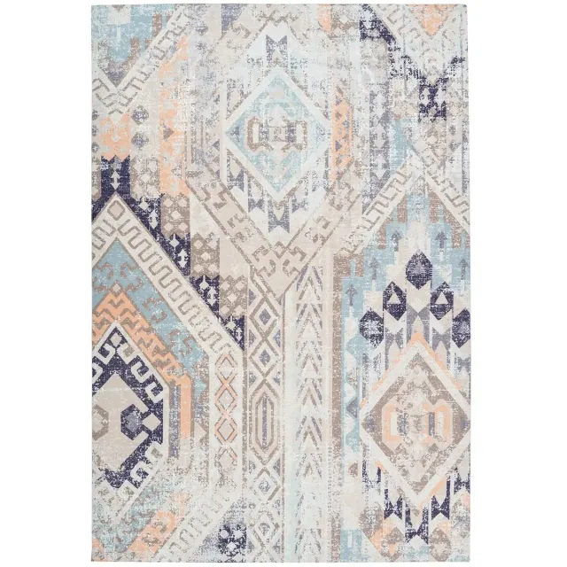 Dutch XXL Bohemian Vloerkleed | Tapijt | Indiana | Geometrisch | Multi/Blauw | 160x230 cm Multi / Blauw