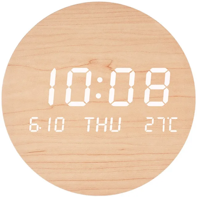 oneay Creatieve LED-wandklok — Voor woonkamers, woningen en slaapkamers — Stil, in Scandinavische stijl: een attente metgezel voor een bewuste levensstijl Beige
