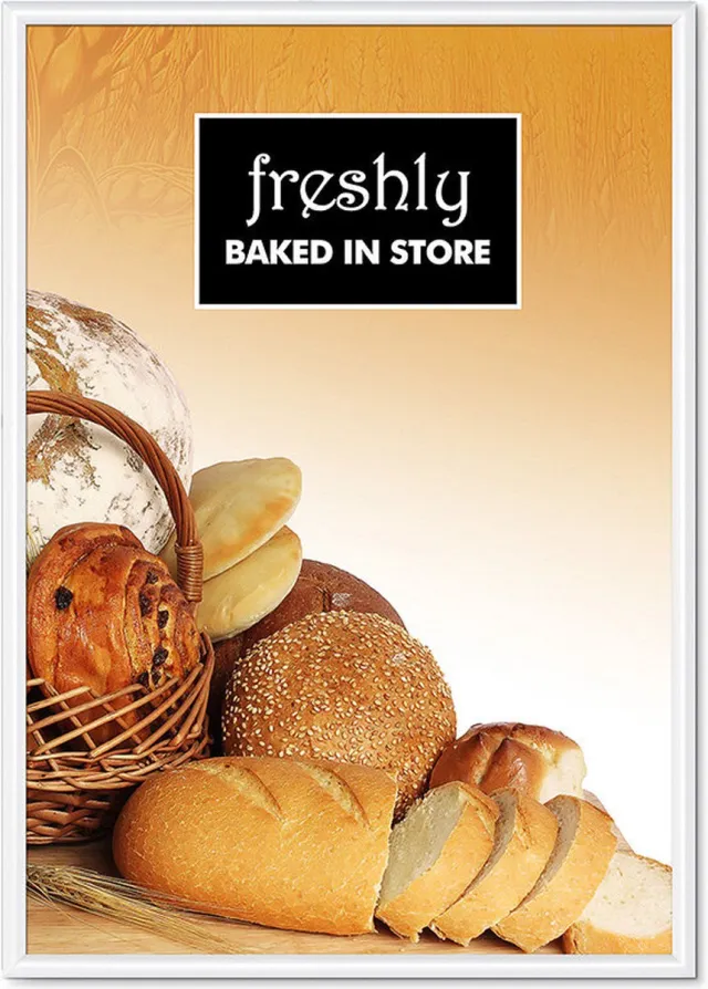 Kliklijst Standard 70 X 100 cm Rechte Hoeken 25 mm Wit - Syna KR70X100G25C9003