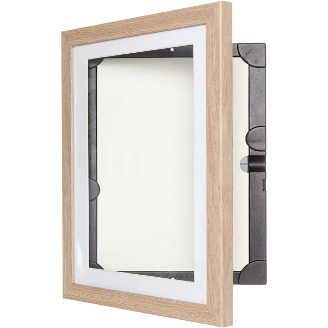 Mylittledavinci Openklapbare A4 Fotolijst voor 50 tekeningen of foto's | Licht Hout Naturel