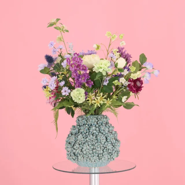 maxifleur Kunstplanten Handgebonden Kunstboeket Violet Boekarest 70cm Meerkleurig