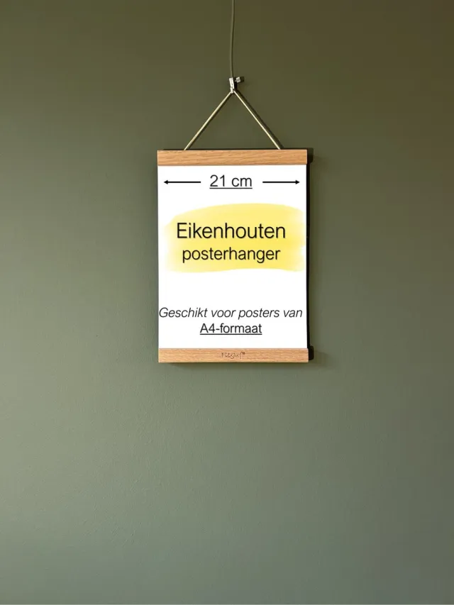 Flexjuf Posterhanger A4-formaat (21 cm) Eiken hout A4-formaat / Eiken