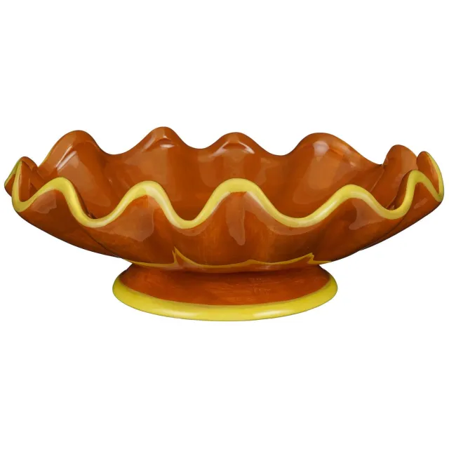 Mica Decorations decoratie schaal (23x8 cm) Bruin