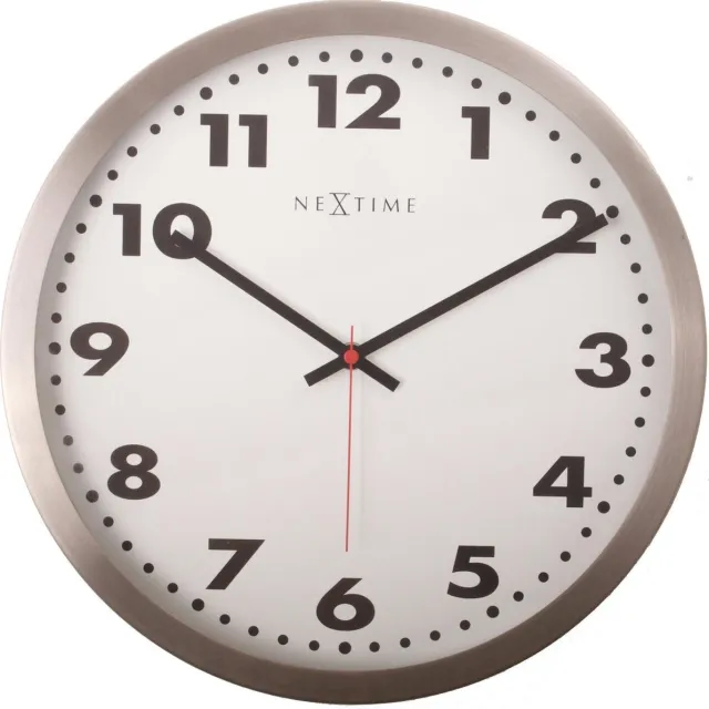 NeXtime Arabic - Klok - Rond - Aluminium - Ø25.7 cm - Wit