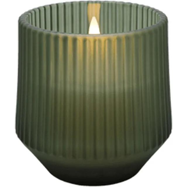 Uyuni LED glazen Geurkaars, Serenity, Groen, 8,5x9,5 cm