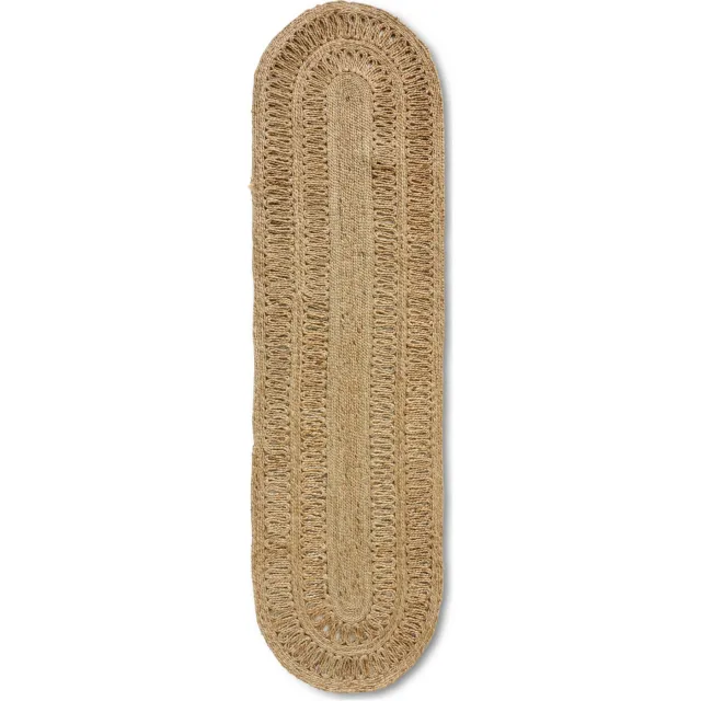 HKLIVING Soleil jute gangloper bruin
