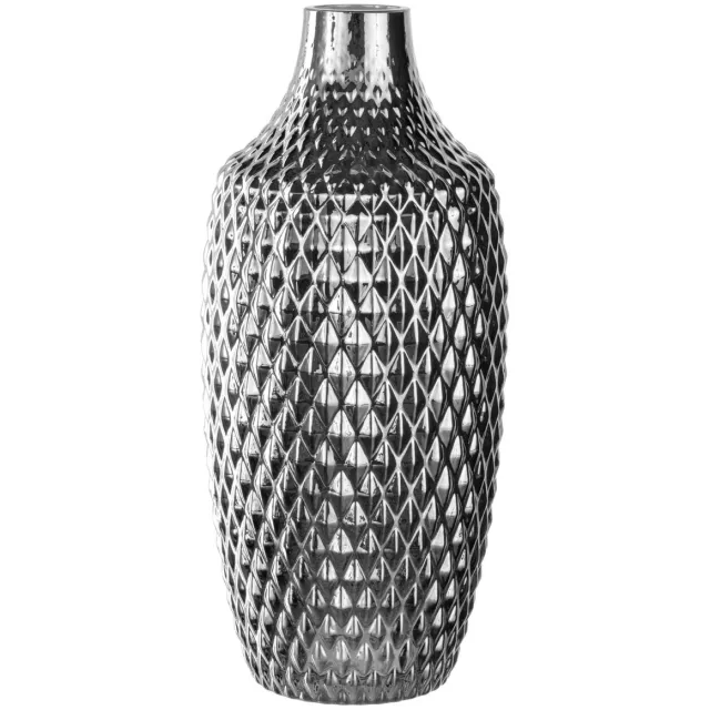 Leonardo Palazzo Vaas Zilver Large Chroom;Zilver