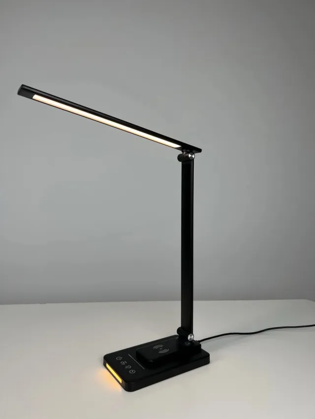 Power Buddy Bureaulamp met magsafe oplaad systeem-Led Bureaulamp- Dimbaar- Leeslamp-Draadloze oplader-USB-5 Modus-Tafellamp- Nacht lamp- Slaapkamer lamp-Touch- Wireless charger meerdere kleuren