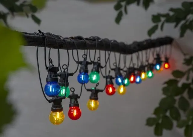 RTM Lighting Feestverlichting 855cm met 20 lampjes -Multicolor (RGB)