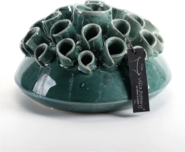 Villa Pottery Blauwe Tuitvaas Suus D14xH12