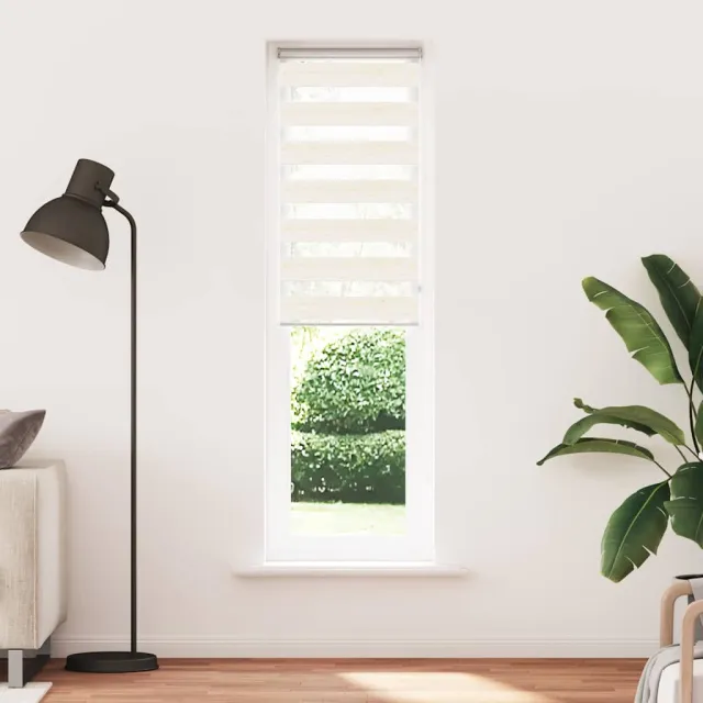 vidaXL Zebra rolgordijn 65x230 cm stofbreedte 60,9 cm marmerbeige