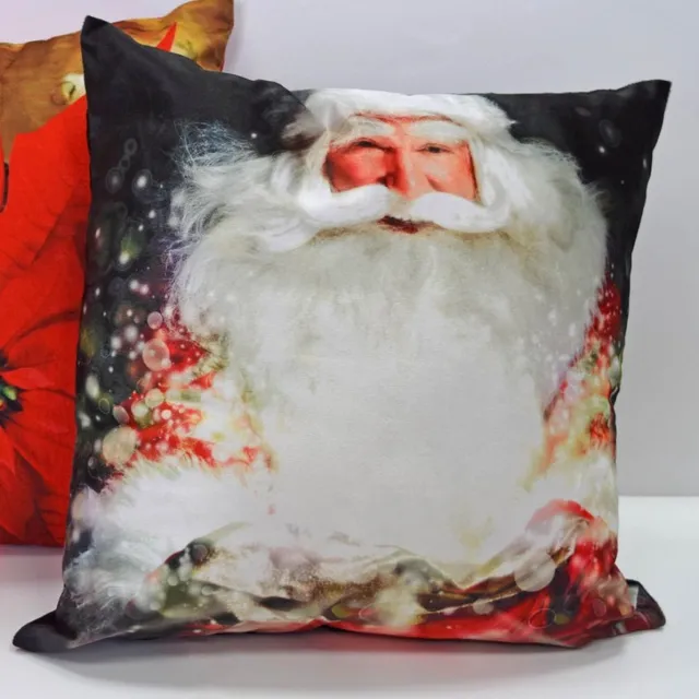 Rapport Home Sierkussenhoes Santa Magic - 55 x 55 cm - Exclusief binnenkussen Zwart