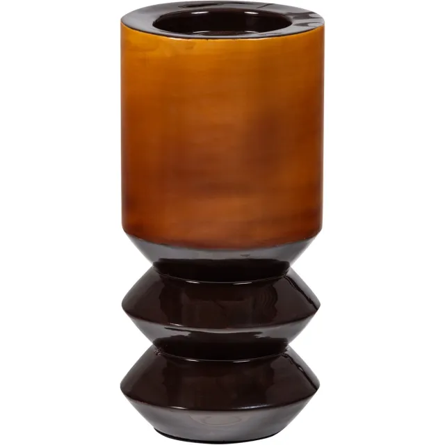 WOOOD Kiva Kandelaar 33x15 CM - Metaal - Bruin - 33x15x15 cm