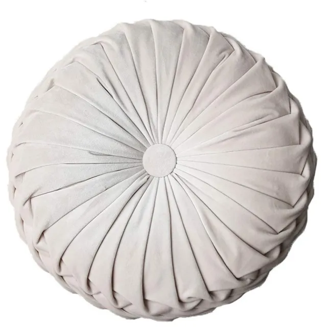 Unyqoos ® Rond Fluwelen Sierkussen voor Huisdecoratie en Comfort in Beige Tinten