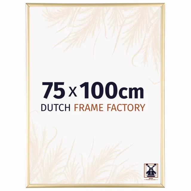 Dutch Frame Factory Fotolijst 75x100 cm - Aluminium - Goud - Kampen