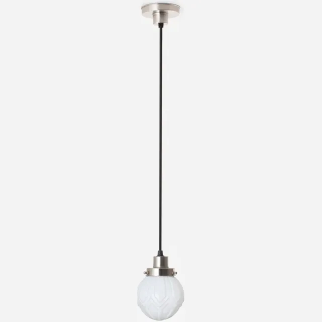 Coloured by Art Hanglamp aan snoer Victory 20's Matnikkel - Art Deco Trade
