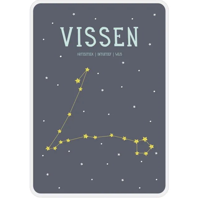 Milestone - Sterrenbeeld Posterkaart - Vissen