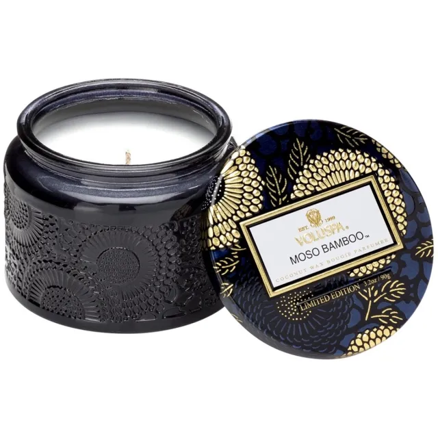 Voluspa Geurkaars - Medium - 90gr - Moso Bamboo Zwart