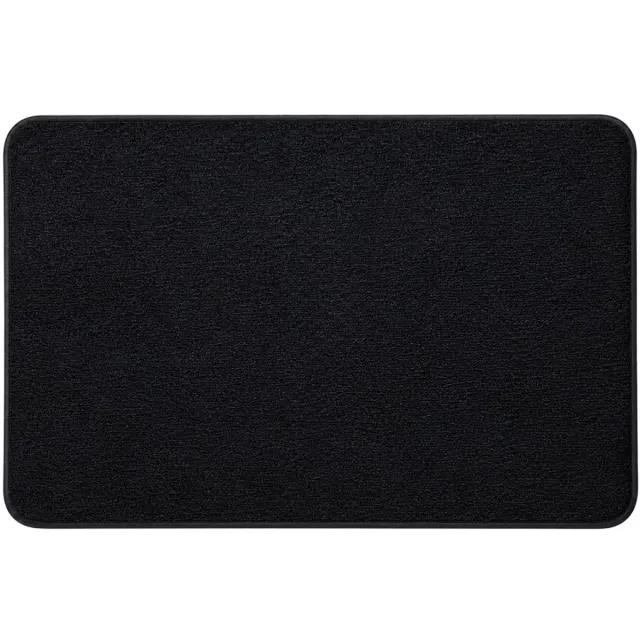 Tip-it Camper & Caravan Deurmat 60x40cm - Dubbelzijdig Rubber / Velours - Omkeerbaar Zwart