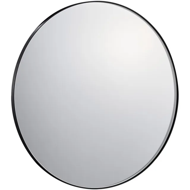 Vevor Ronde Wandspiegel Aluminium Frame 762mm Badkamerspiegel Zwart