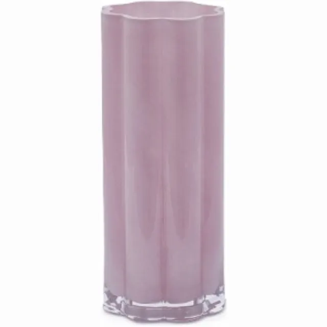 EDG Vaas- Glas - roze - D13 x H30 cm - Opening 11 cm