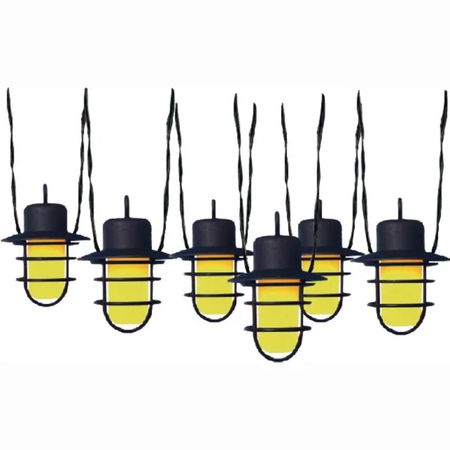 Benson Solar Flame Effect LED Lichtsnoer - 2 meter - Set van 6 lampjes