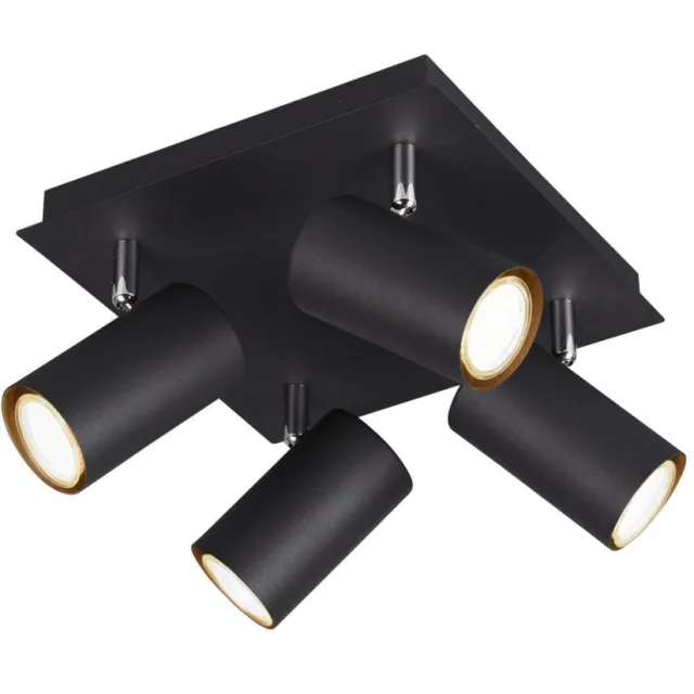 Trio MARLEY - Spot - Zwart mat - excl. 4x GU10 4,5 W