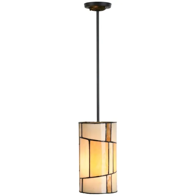 Coloured by Art Tiffany Hanglamp Roundabout pendant - Art Deco Trade Oker