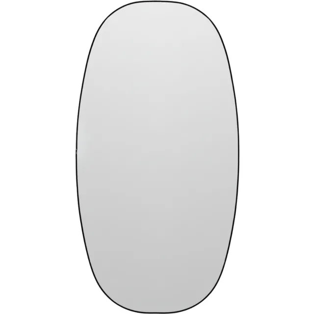 SCENA LIVING Ovale hangspiegel OVYN, 60 x 32 cm Zwart