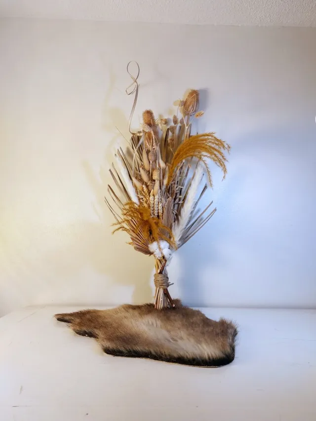 Juuls Gift Shop Charmante bos Sabine naturel, bruin, droogbloemen 77cm hoog, cadeau