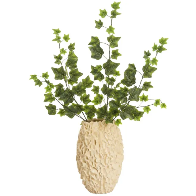 Mica Decorations Kunstplant takken Hedera - 4x - H63 cm - groen - kunststof - bladgroen - siertakken - klimop