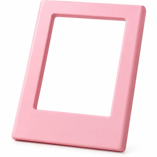SWGOTA Magnetische fotolijst in perzikroze voor foto's van 54 x 86 mm, rechthoekig ABS-frame voor de koelkast, zonder glas