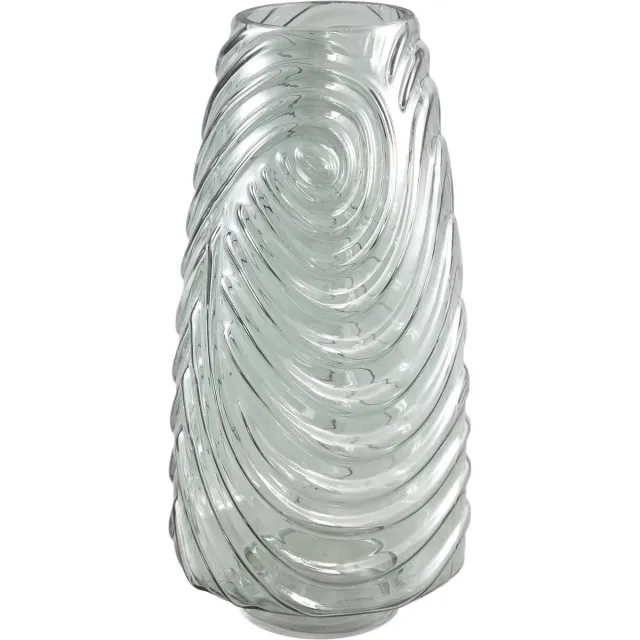 PTMD COLLECTION PTMD Silli Vaas - 16 x 16 x 32 cm - Glas - Groen
