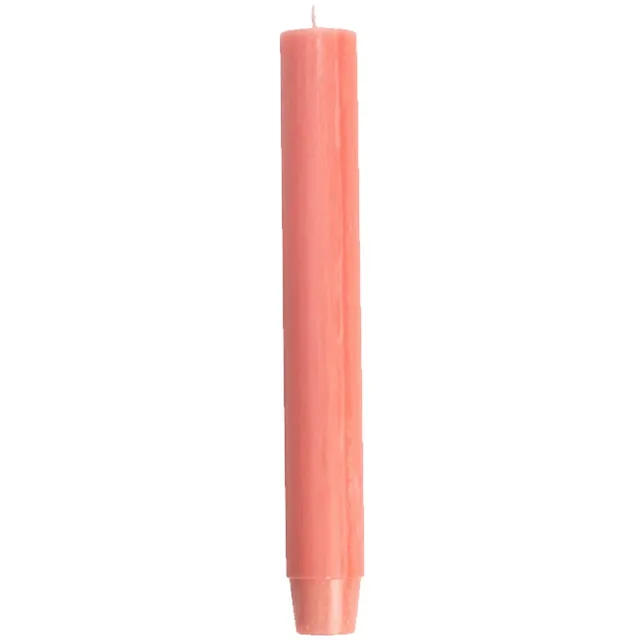 Rustik Lys chique mooie dinerkaarsen pak van 20 stuks 2.6 x 18 cm in de kleur Coral