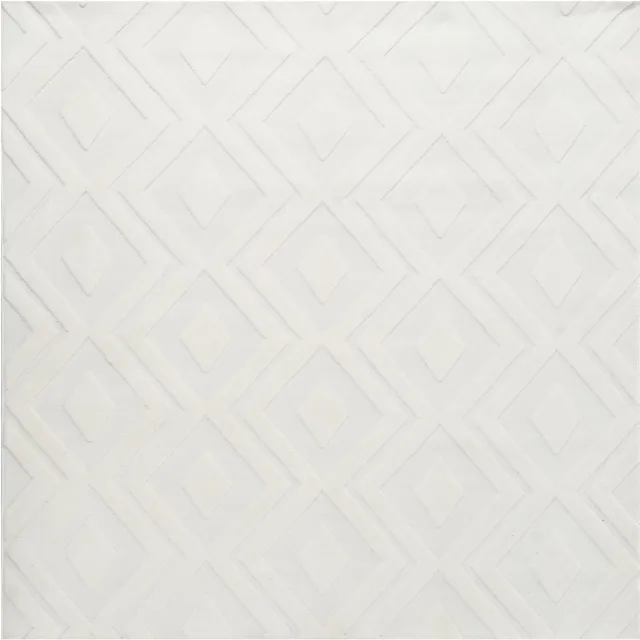 Beliani KEVIREL - Vloerkleed - Off-white - 160 x 160 cm - Jaquard Wit