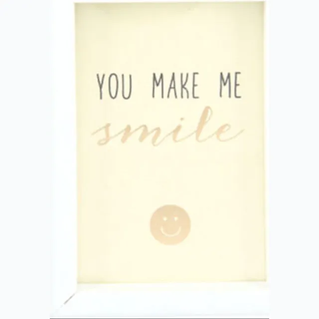 Depesche Fotolijst Compliment Smile 5 X 7 Cm Hout Wit