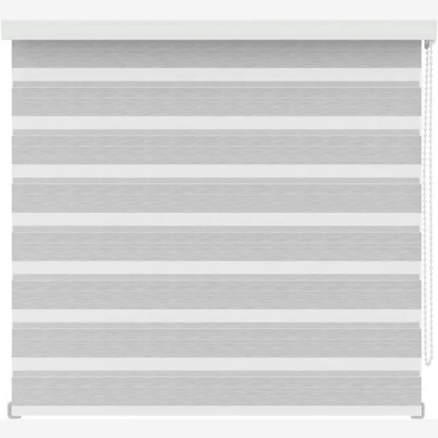 Decosol Roljaloezie - Wit/Grijs - Lichtdoorlatend - 120 x 250 cm