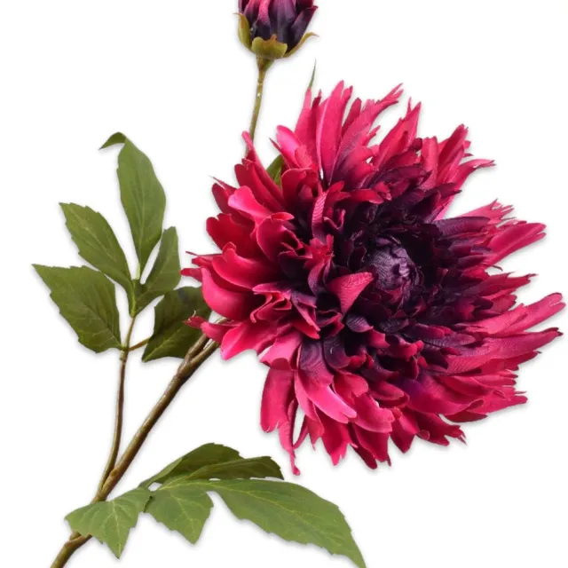 Silk-ka Kunstbloem Chrysant Tak Roze-Beauty 78 cm