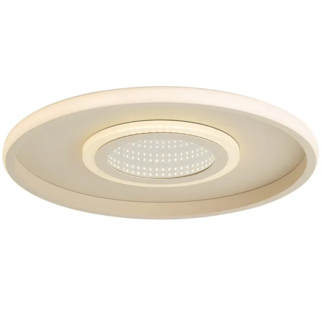 QAZQA led moderne plafondlamp, plafonniere - Frini - wit, rond, 40cm, ideaal als home-office, kantoor, hal, slaapkamer en woonkamer lamp