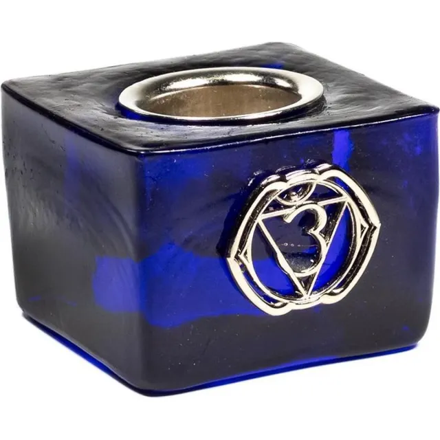 Chakra Kaarshouder Kubus Derde Oog Chakra Blauw