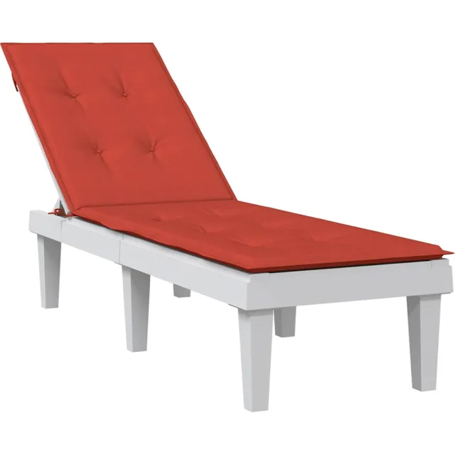 vidaXL Terrasstoelkussen (75+105) x 50 x 4 cm stof gemêleerd rood