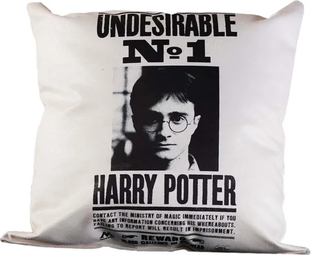 Sihir Dükkani Wizarding World - Harry Potter - Kussen - Undesirable No 1, Harry Potter Wit,Zwart