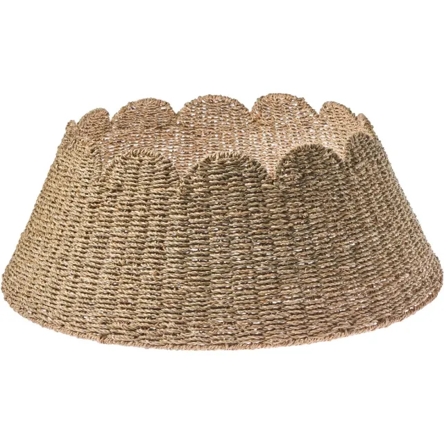 Beliani GIVRE - Kerstboomrok - Naturel - ⌀ 67 cm - Zeegras Natuurlijk