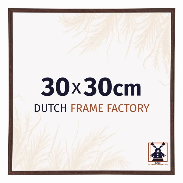 Dutch Frame Factory Fotolijst 30x30 cm - Kunststof - Bruin - Angers