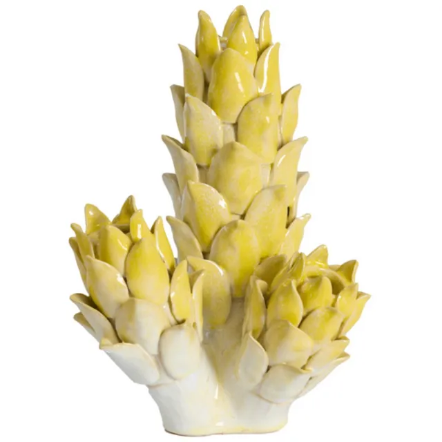 Light & Living Vaas CARCIOFO - Geel - 19.5x17x27.5 cm