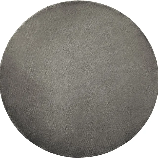 Beliani GESI - Laagpolig vloerkleed - Donkergrijs - 140 cm - Viscose