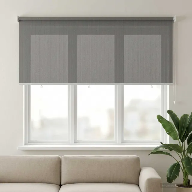 vidaXL Buitenrolgordijn 90% UV-blok Lichtgrijs 180 x 140 cm HDPE